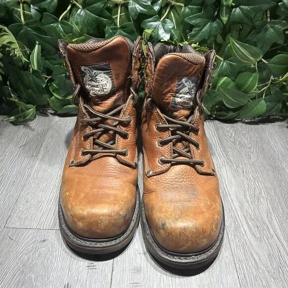 Georgia Work 6” G6312 Steel Toe Brown Mens Size 10.5 M Boots